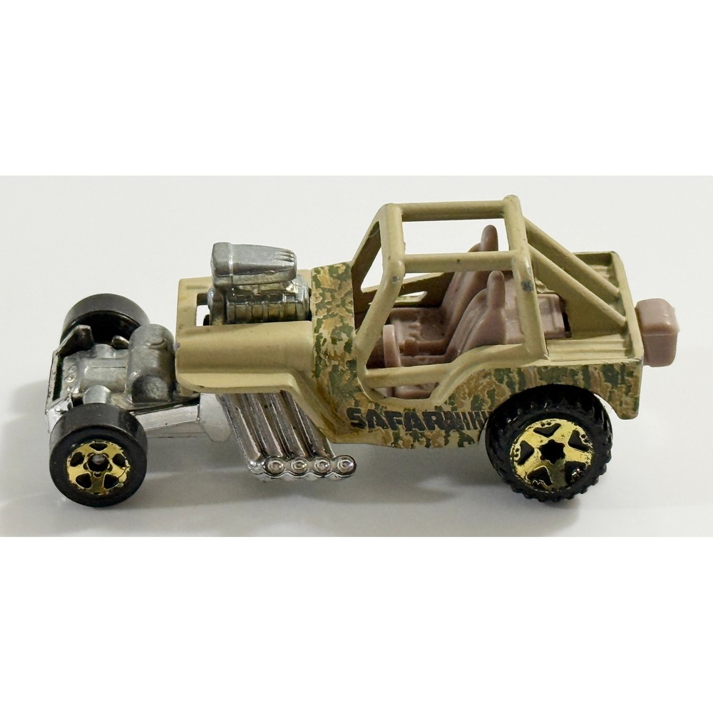 Hot Wheels Jeep CJ-2A Toy Car Kids‎ 1:64 Tan Camo Safari Custom Off-Road Buggy